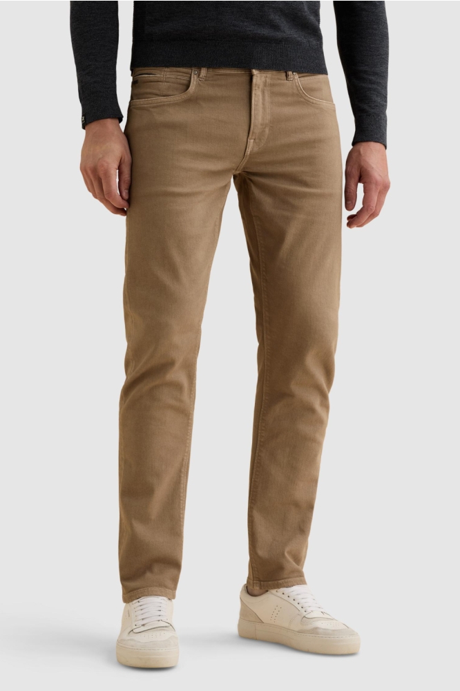 Vanguard beige heren jeans | Model vooraanzicht