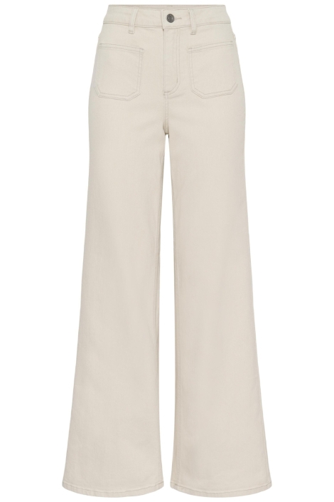 Kaffe zand dames jeans | Vooraanzicht