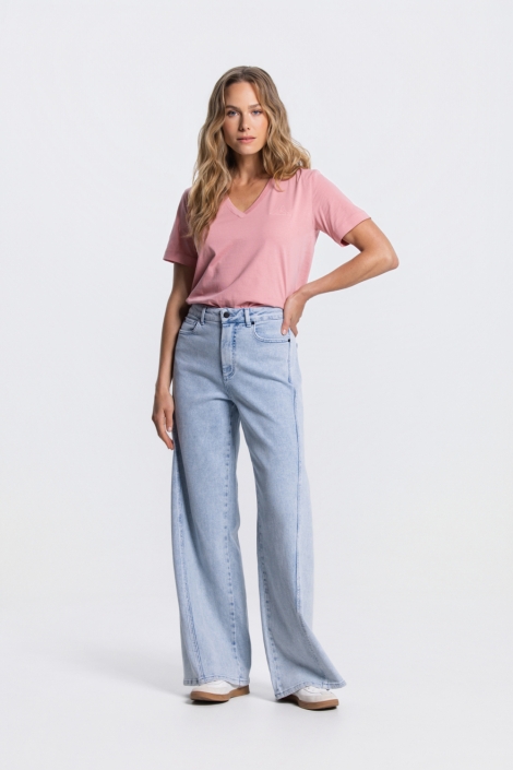 Juffrouw Jansen blauwe dames jeans | Model