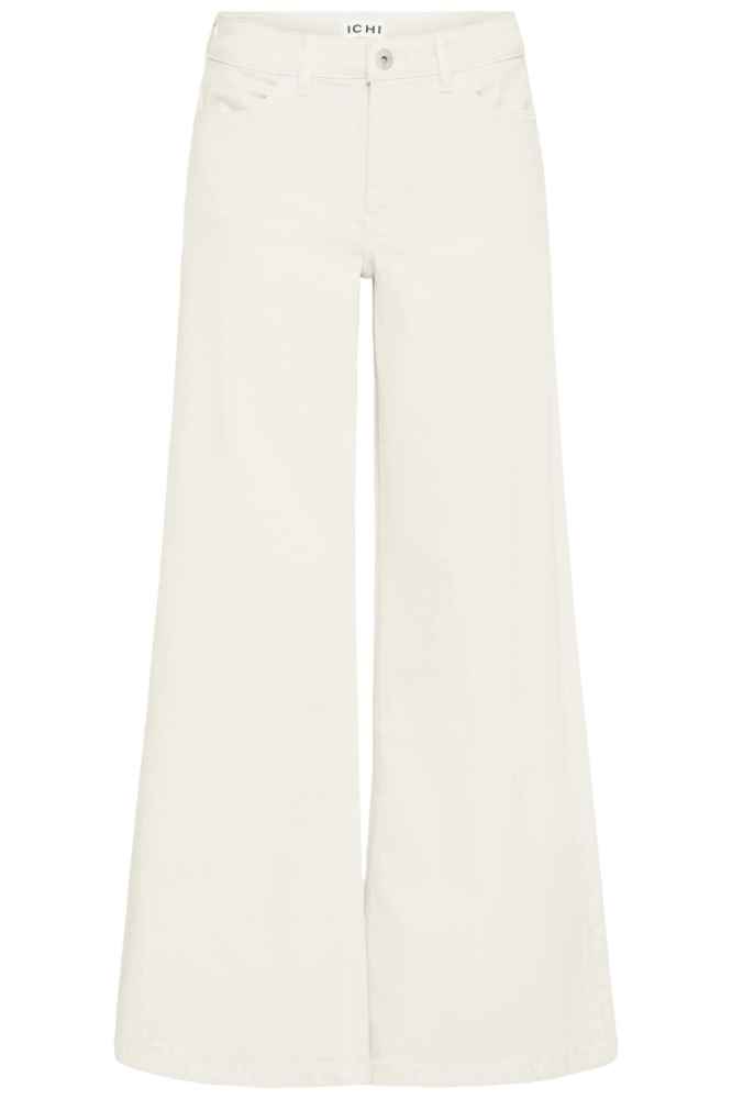 Ichi witte dames jeans | Vooraanzicht