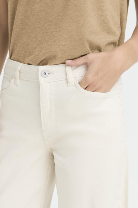 Ichi witte dames jeans | Close up