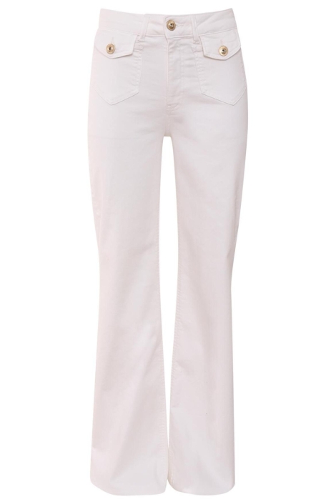 Dnm pure ecru dames jeans | Vooraanzicht