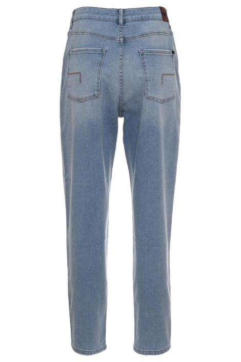 Dnm pure blauwe dames jeans | Achteraanzicht