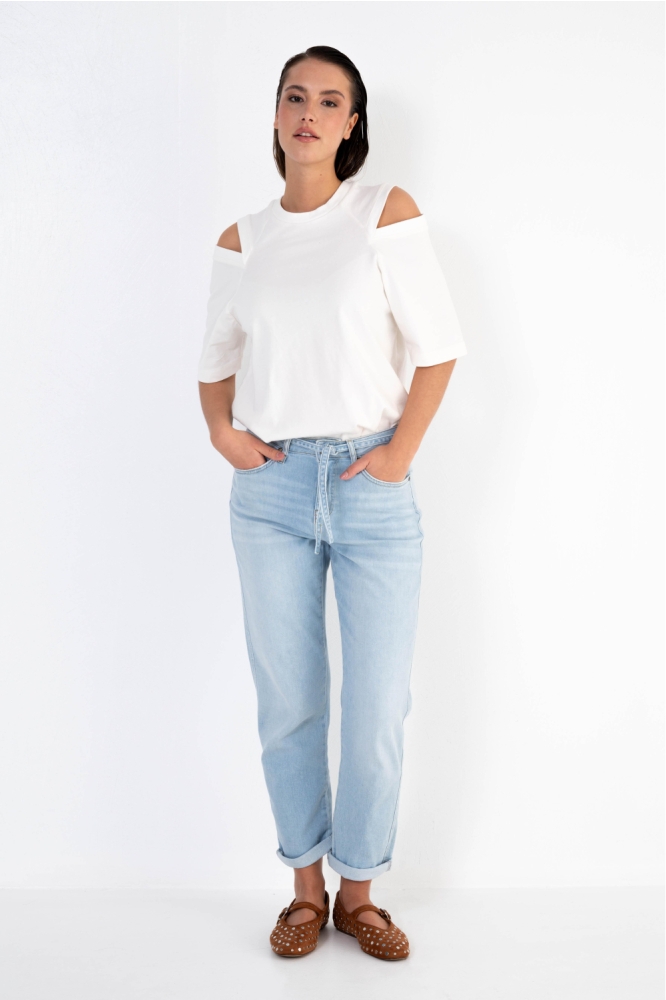 Dnm pure blauwe dames jeans | Model
