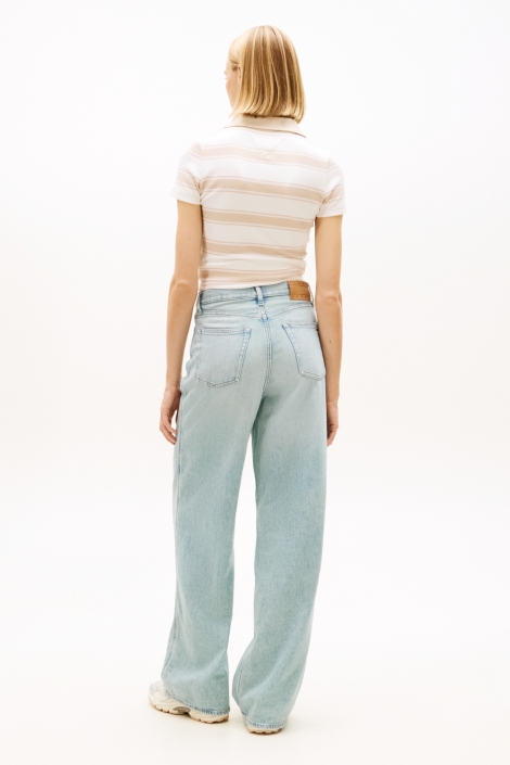 Tommy Jeans blauwe dames jeans | Close up