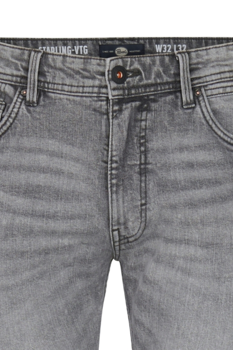 Petrol Industries grijze heren jeans | Close up
