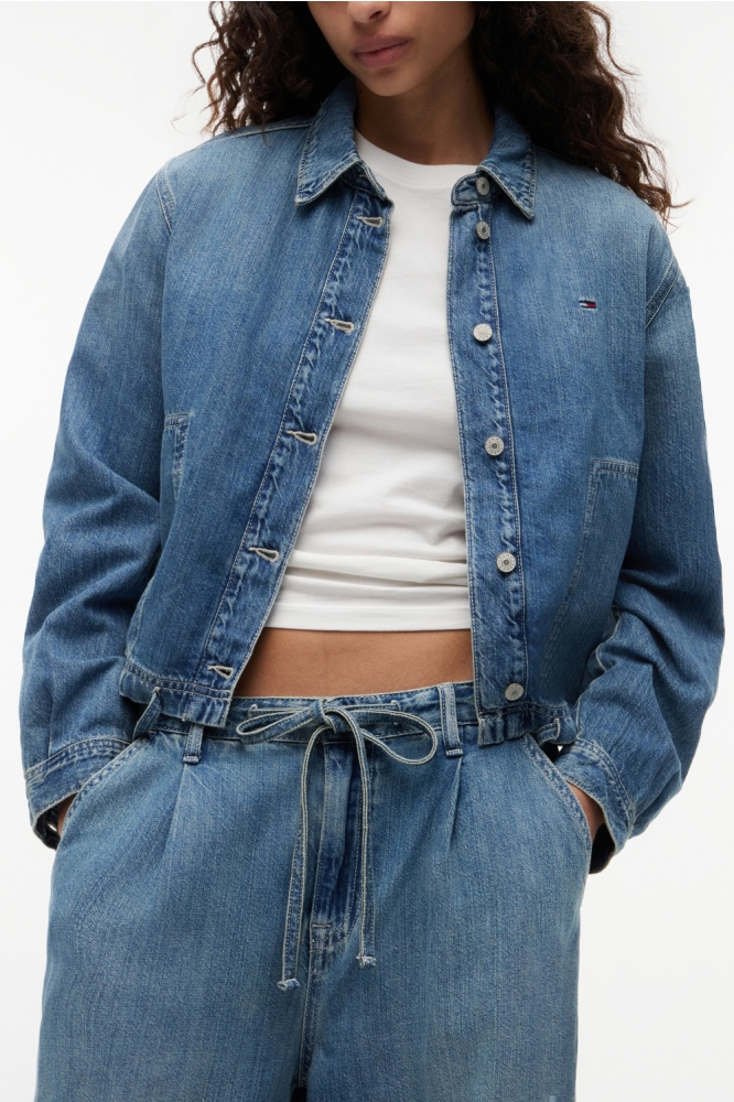 Tommy Jeans blauwe dames jeans | Close up