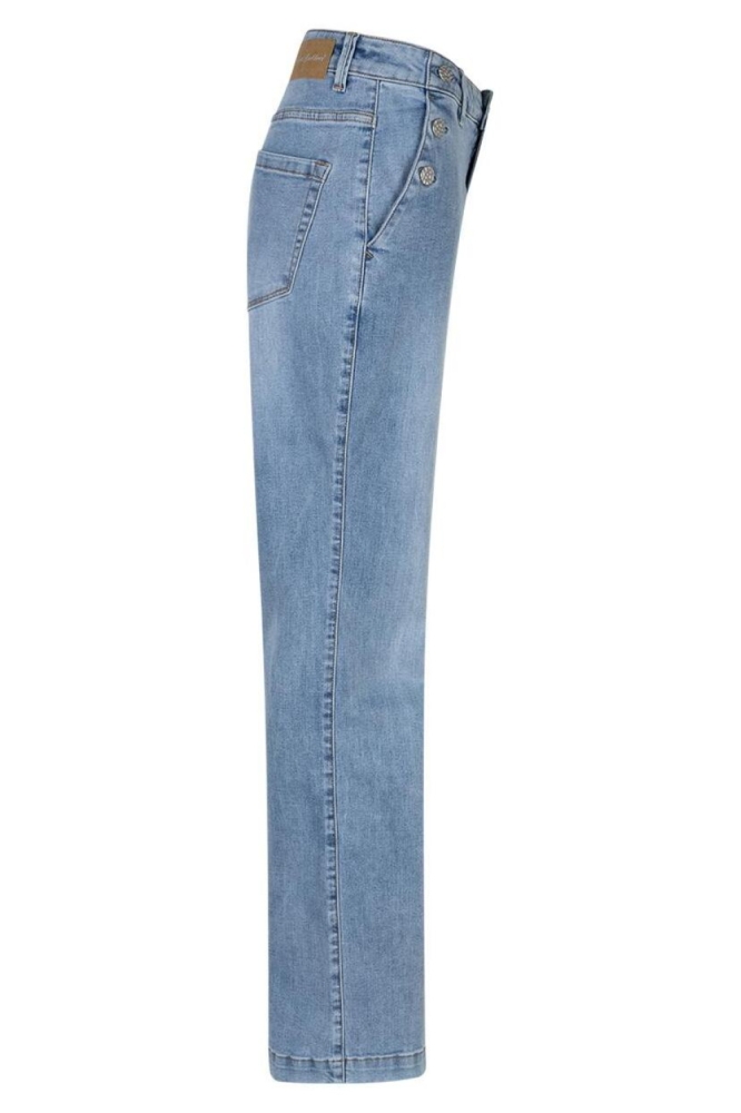 Red Button blauwe dames jeans | Zijaanzicht