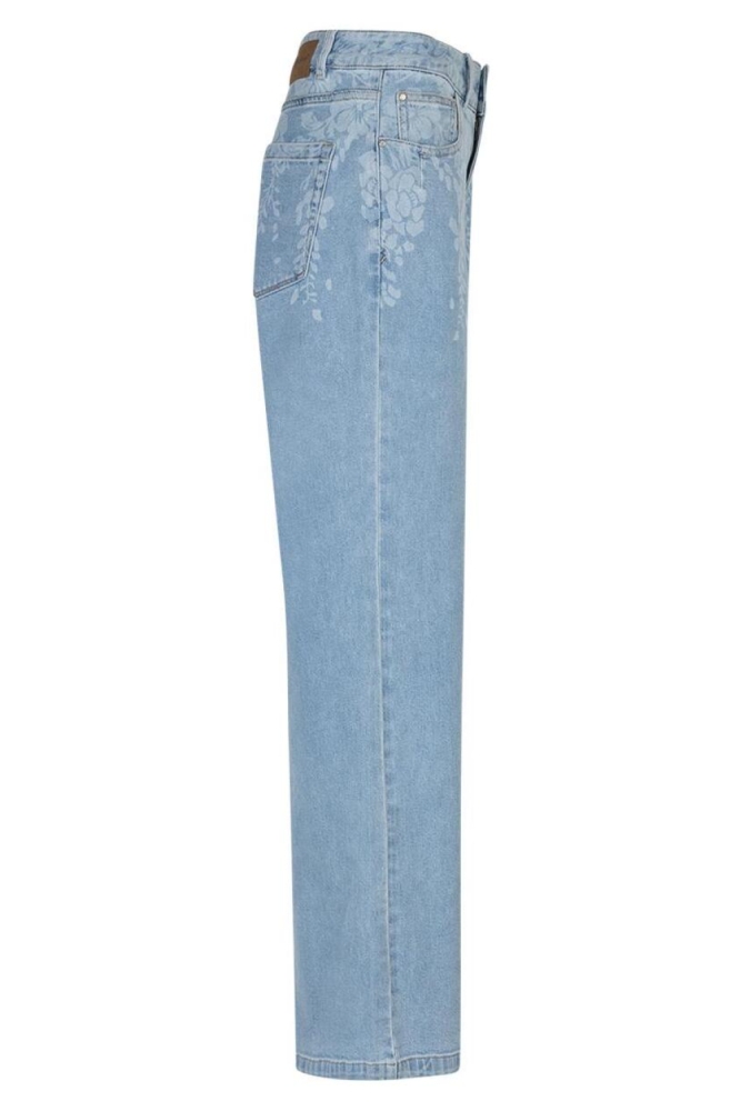 Red Button blauwe dames jeans | Zijaanzicht