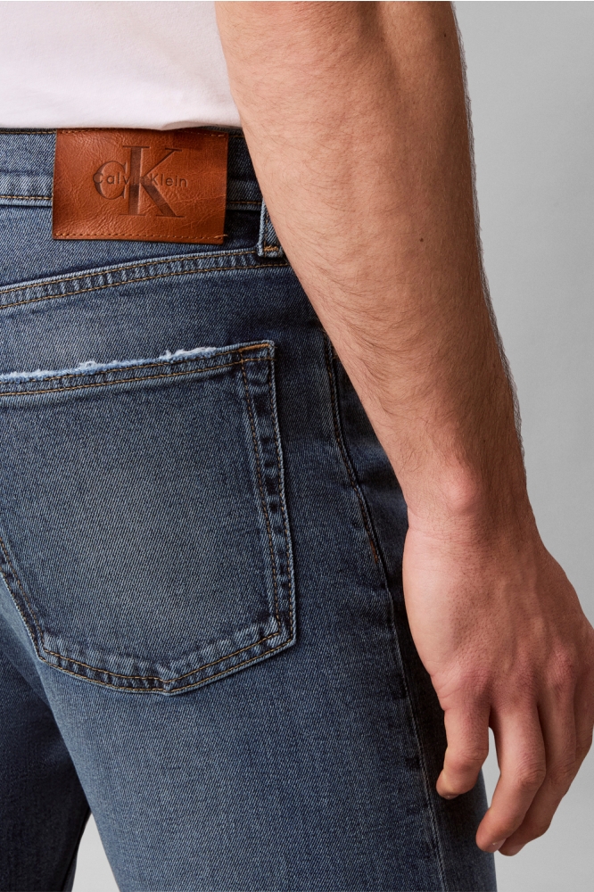 Calvin Klein blauwe heren jeans | Close up