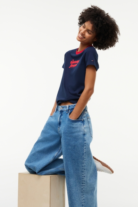 Tommy Jeans blauwe dames jeans | Model