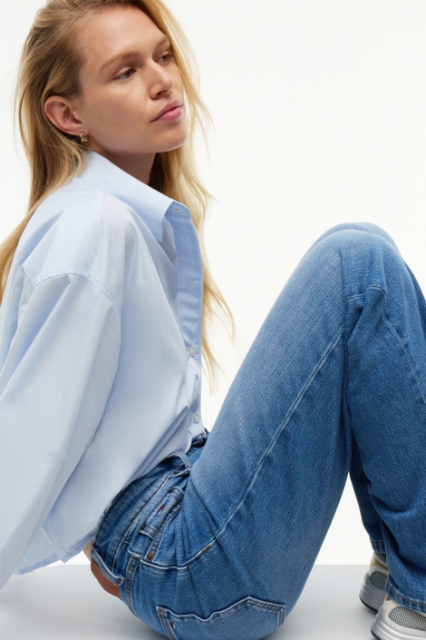 Tommy Jeans blauwe dames jeans | Model
