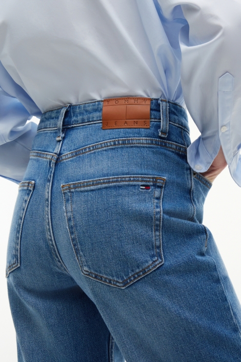 Tommy Jeans blauwe dames jeans | Close up