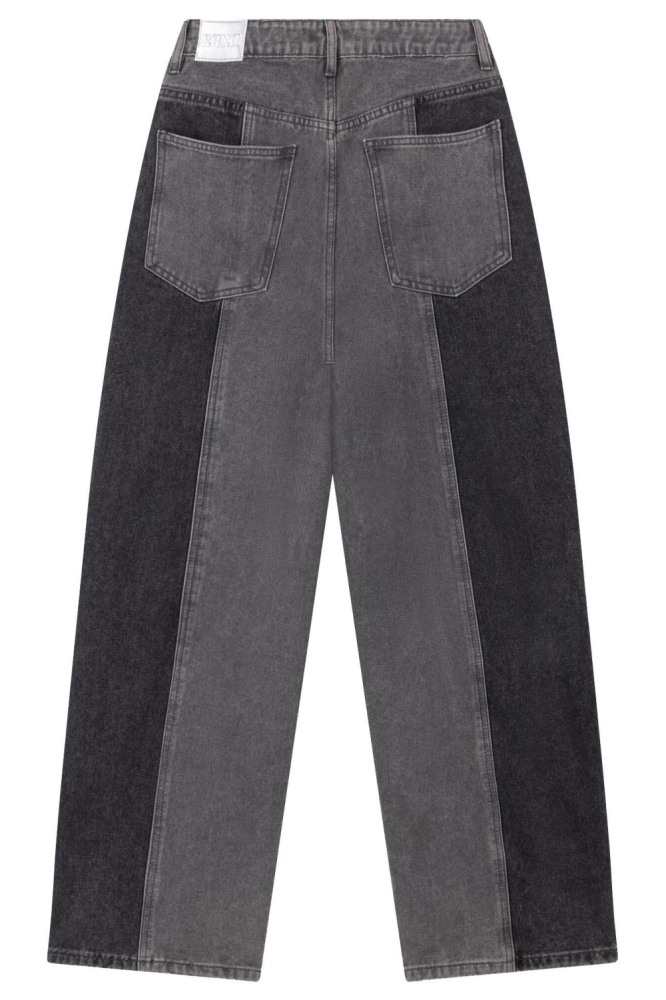 Refined Department grijze dames jeans | Achteraanzicht