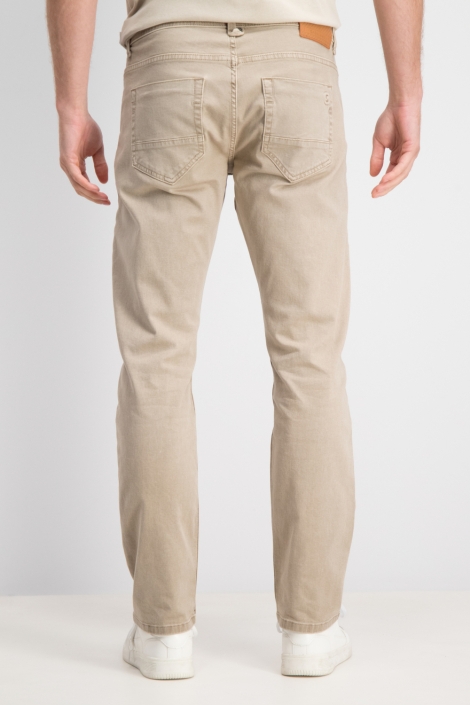 Gabbiano camel heren jeans | Model achteraanzicht