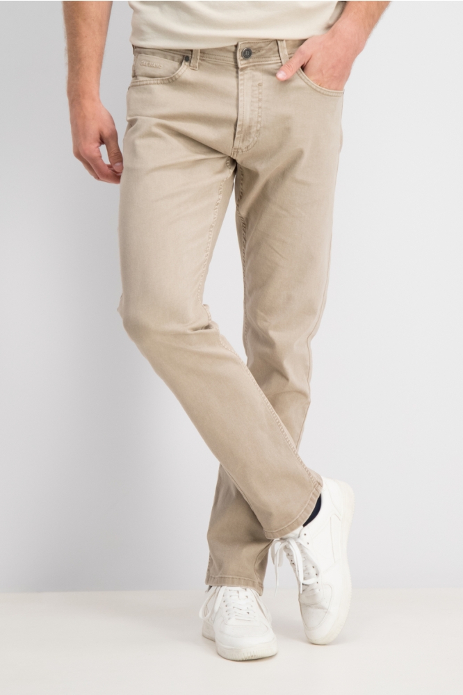 Gabbiano camel heren jeans | Model vooraanzicht