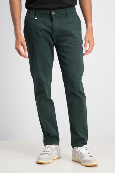Gabbiano groene heren broek | Model vooraanzicht