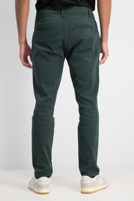 Gabbiano groene heren broek | Model achteraanzicht