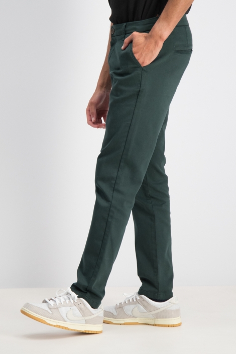 Gabbiano groene heren broek | Model zijaanzicht