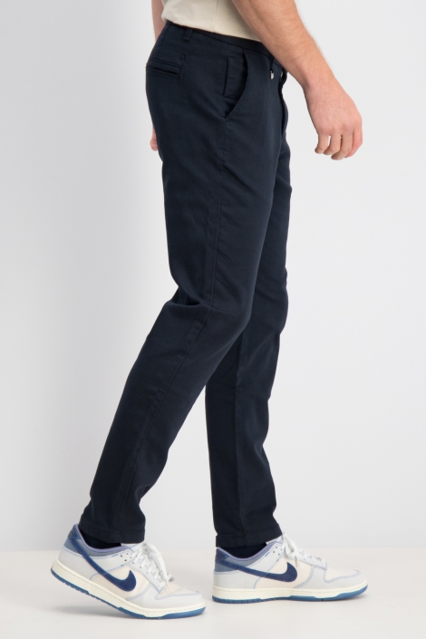 Gabbiano blauwe heren broek | Model zijaanzicht