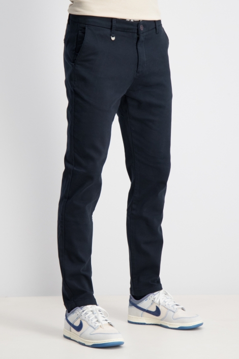 Gabbiano blauwe heren broek | Model zijaanzicht