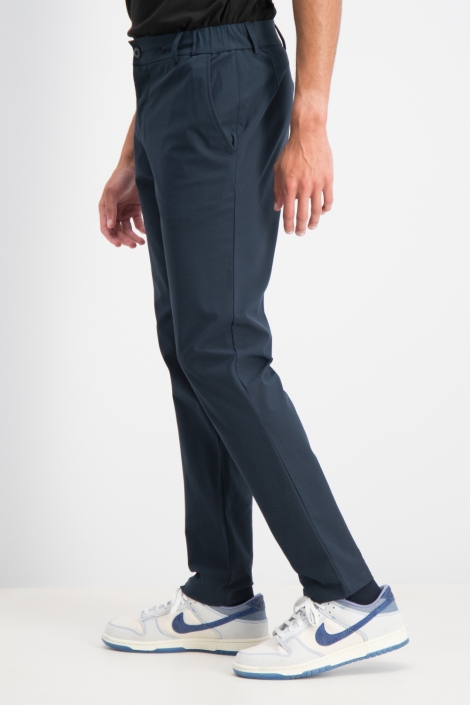 Gabbiano blauwe heren broek | Model zijaanzicht