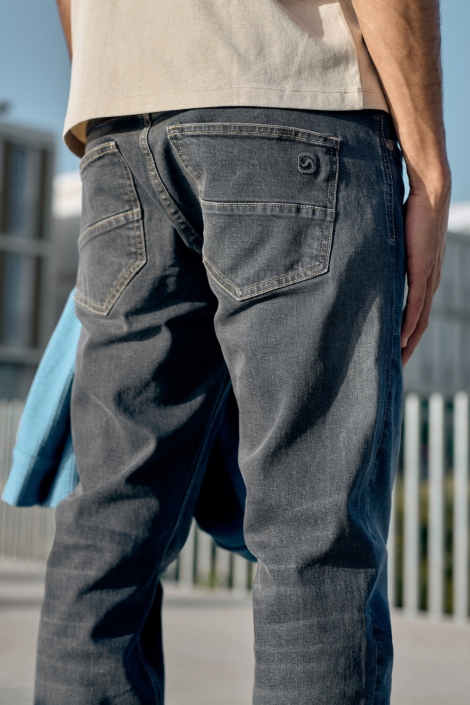 Gabbiano grijze heren jeans | Close up