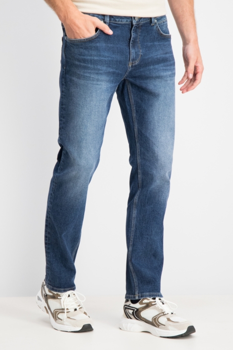 Gabbiano blauwe heren jeans | Model vooraanzicht