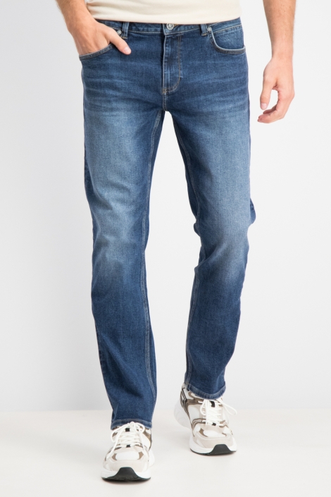Gabbiano blauwe heren jeans | Model vooraanzicht