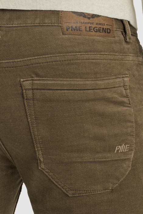 PME legend bruine heren jeans | Close up