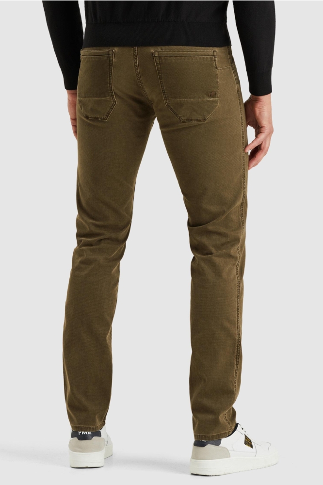 PME legend groene heren broek | Model achteraanzicht