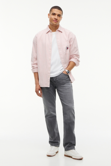 Tommy Jeans grijze heren jeans | Model