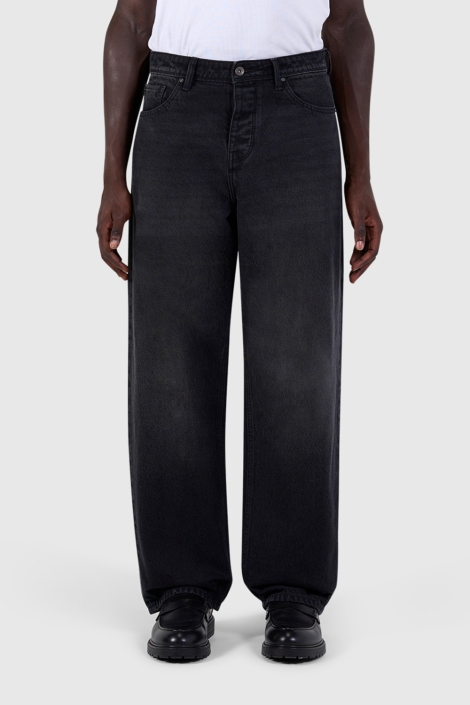 Pure Path zwarte heren jeans | Model vooraanzicht