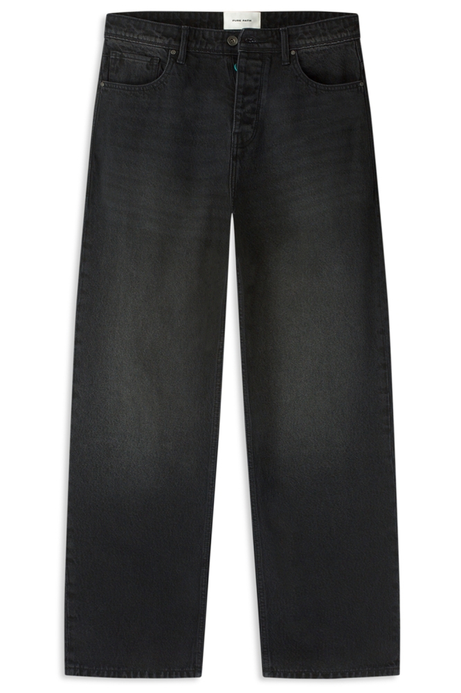 Pure Path zwarte heren jeans | Vooraanzicht