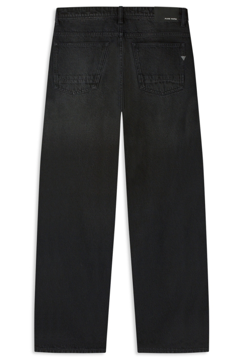 Pure Path zwarte heren jeans | Achteraanzicht