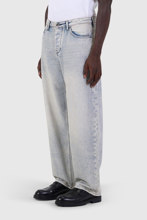 Pure Path blauwe heren jeans | Model zijaanzicht