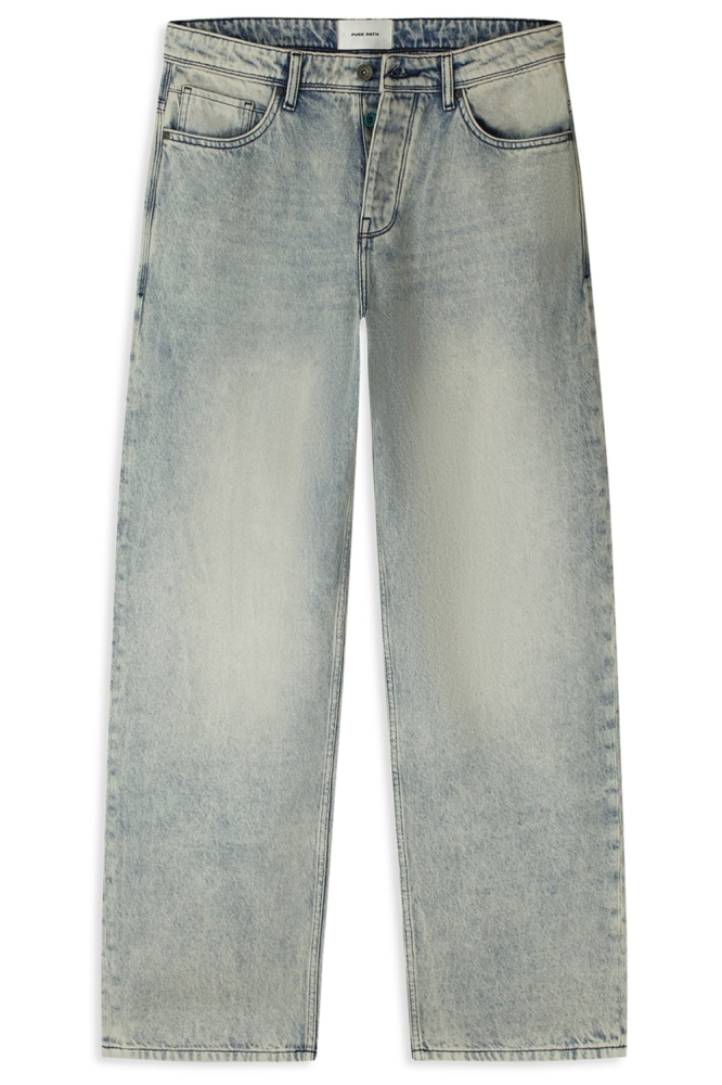 Pure Path blauwe heren jeans | Vooraanzicht