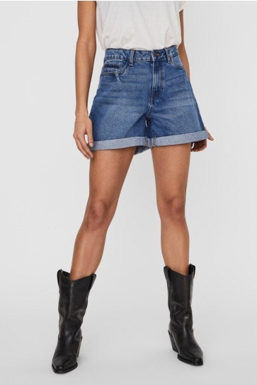 Noisy may Broek NMSMILEY NW SHORTS VI060MB BG NOO 27010864 Medium Blue Denim