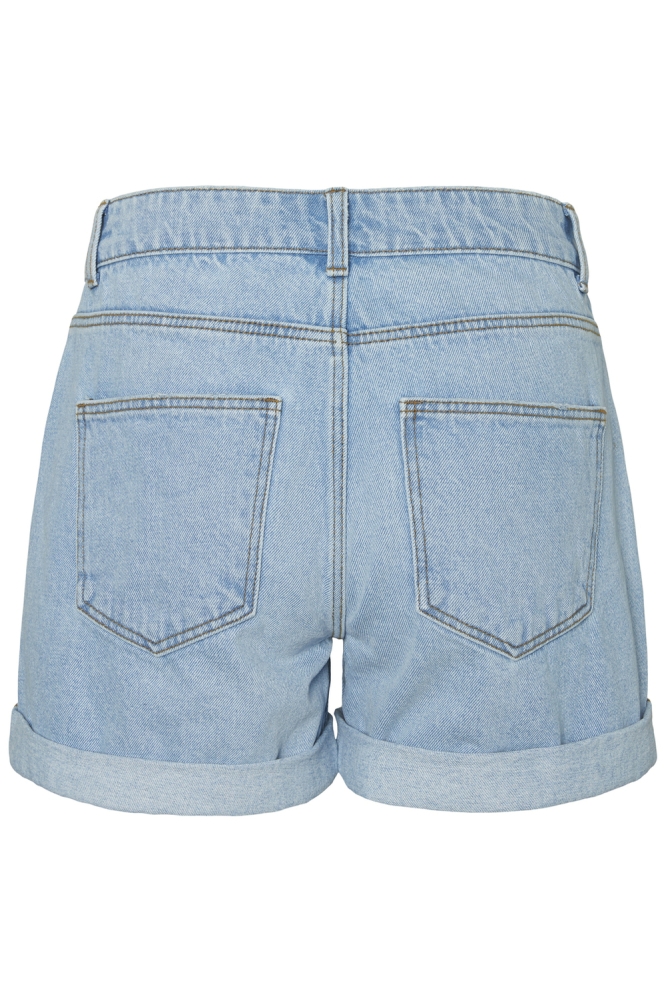 Noisy may blauwe dames korte broek | Achteraanzicht