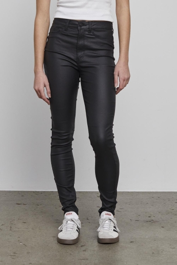 Noisy may NMCALLIE HW SKINNY COATED PANTS NOO 27012746 Black