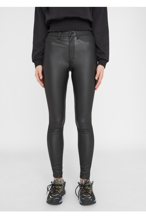 Noisy may zwarte dames broek | Model vooraanzicht
