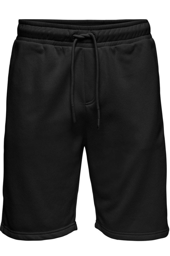 Only & Sons zwarte heren korte broek | Vooraanzicht