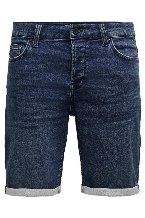 Only & Sons blauwe heren korte broek | Vooraanzicht