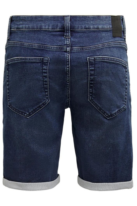 Only & Sons blauwe heren korte broek | Achteraanzicht