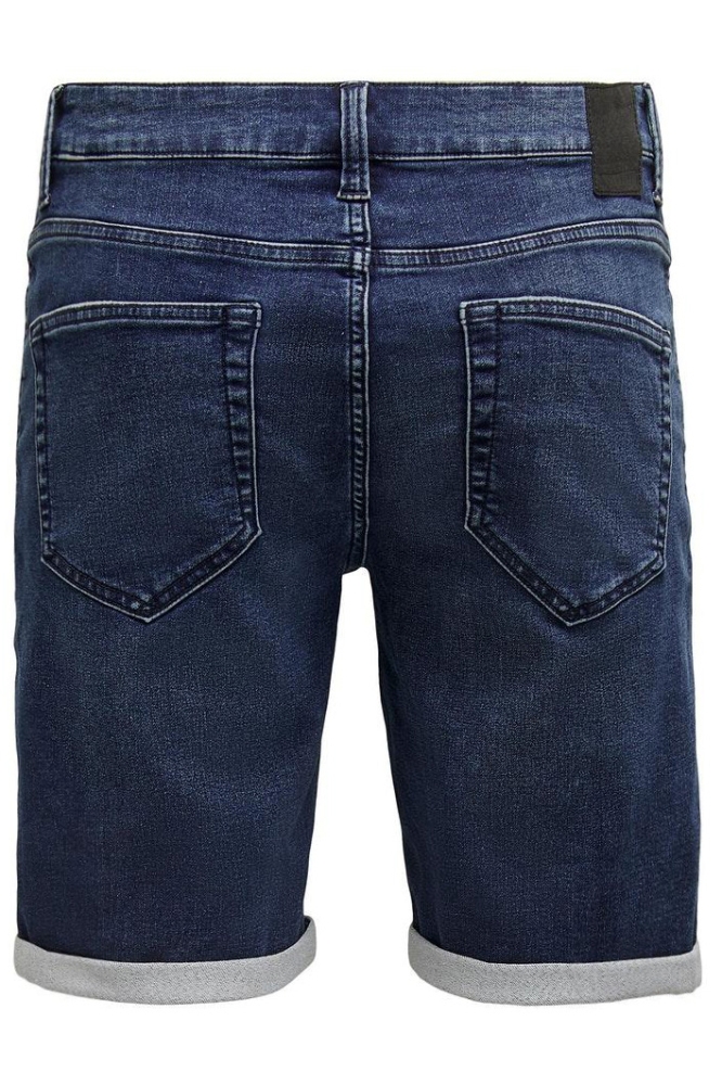 Only & Sons blauwe heren korte broek | Achteraanzicht
