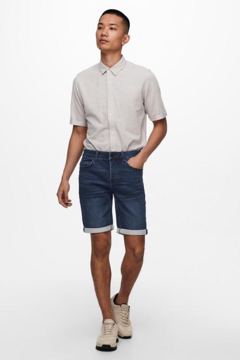 Only & Sons blauwe heren korte broek | Model