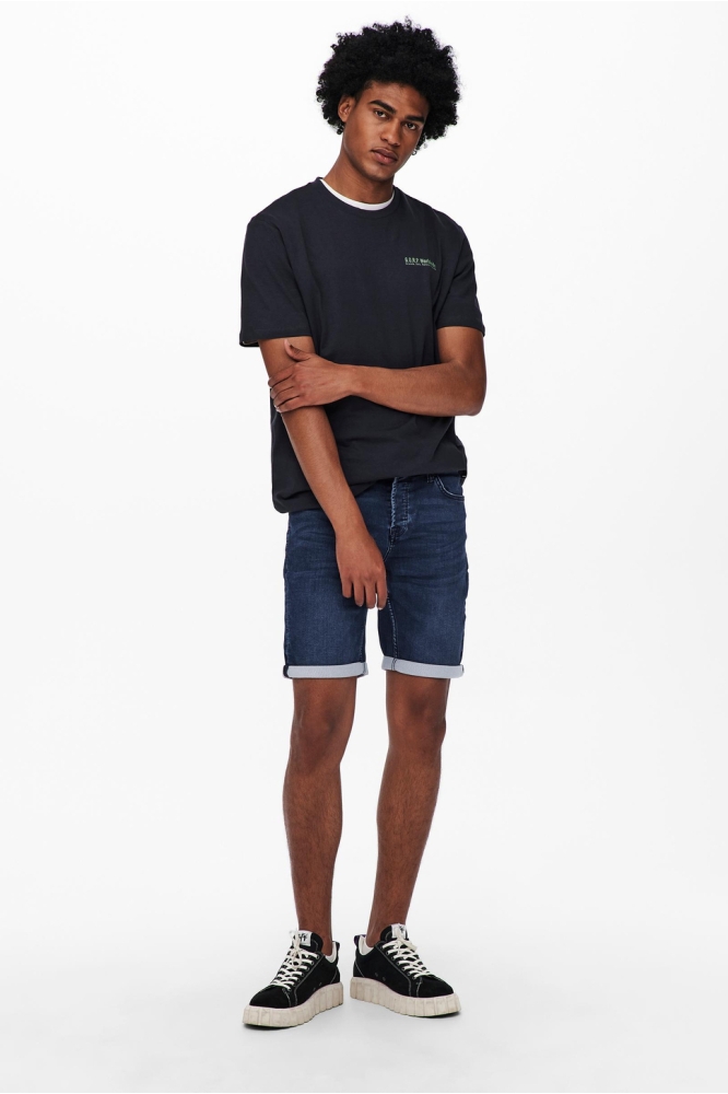 Only & Sons blauwe heren korte broek | Model