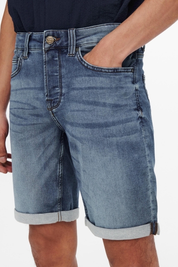 Only & Sons Broek ONSPLY LIFE JOG BLUE SHORTS PK 8584 22018584 Blue Denim
