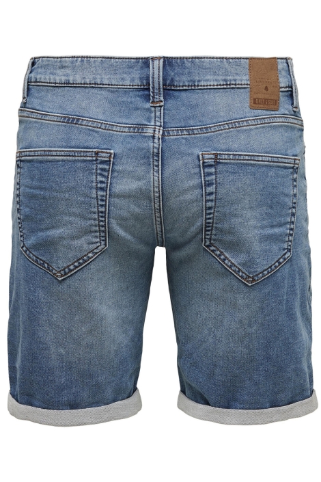 Only & Sons blauwe heren korte broek | Achteraanzicht