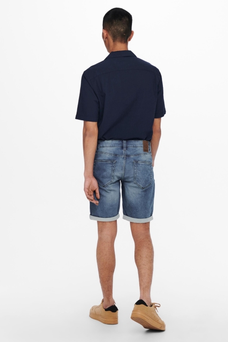 Only & Sons blauwe heren korte broek | Model
